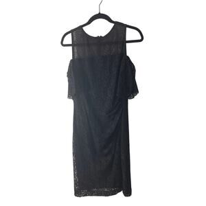 Chaps NWOT Sz 10 Women's Off Shoulder Lace Whimsygoth Preppy Dress